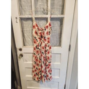 Yuna Midi Floral‎ Tank Dress Women's Size Small